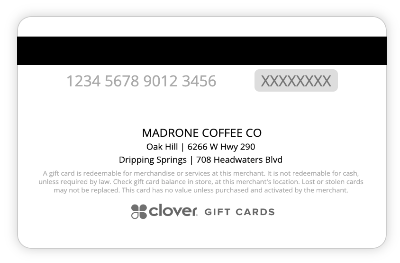 Madrone Gift Card